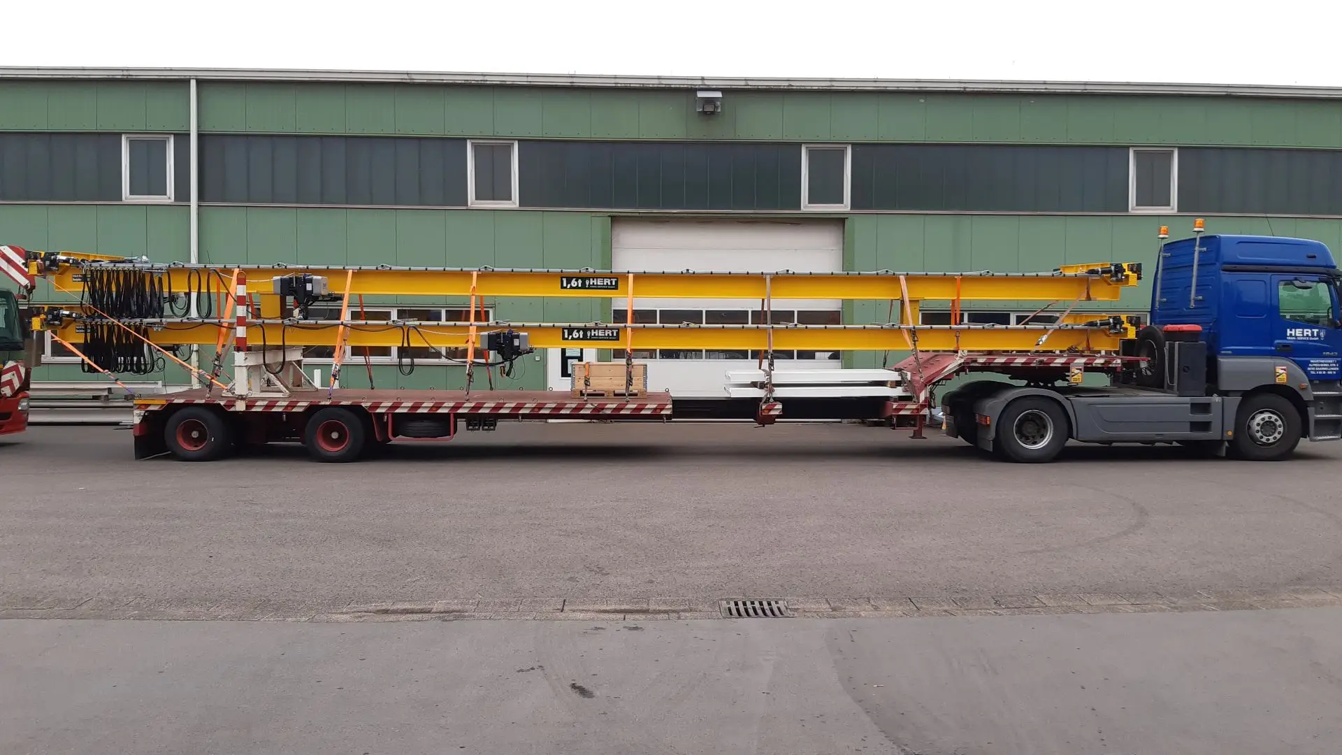 Kranbahn vor dem Transport