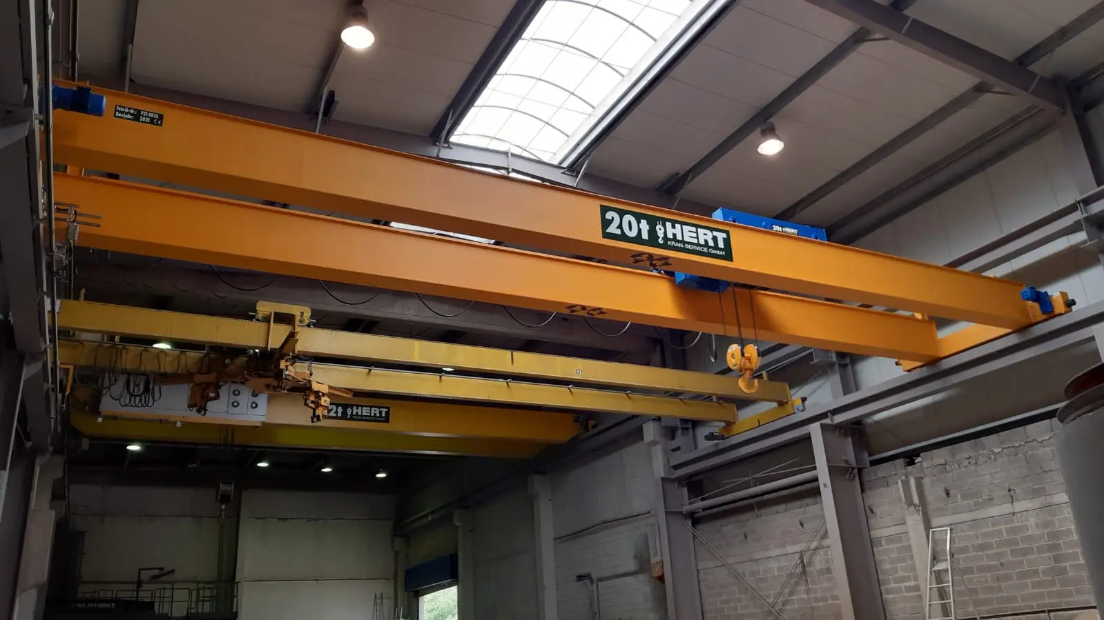 Kranbahnträger in einer Halle