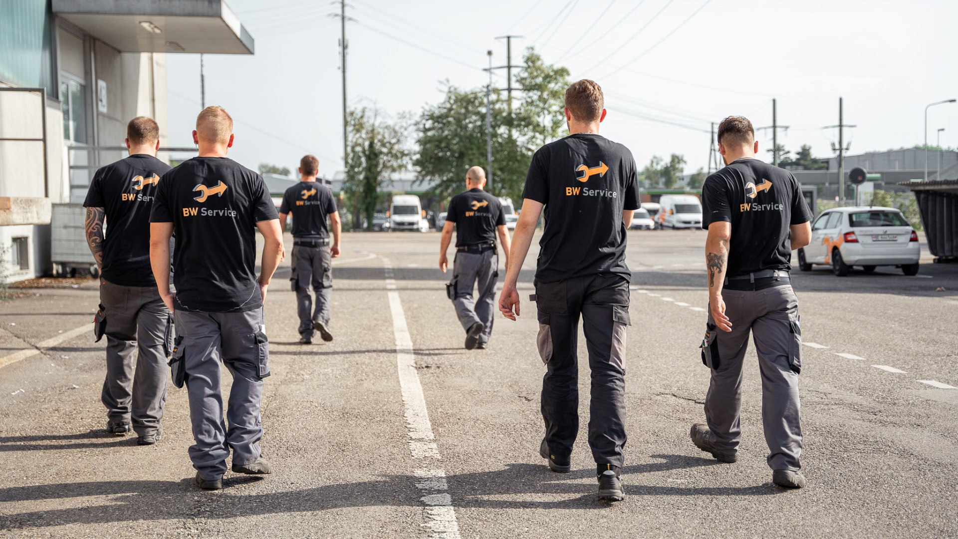 Mitarbeitende von BW Service in der Schweiz
